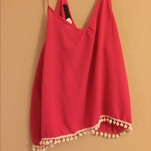 Pom pom tank top